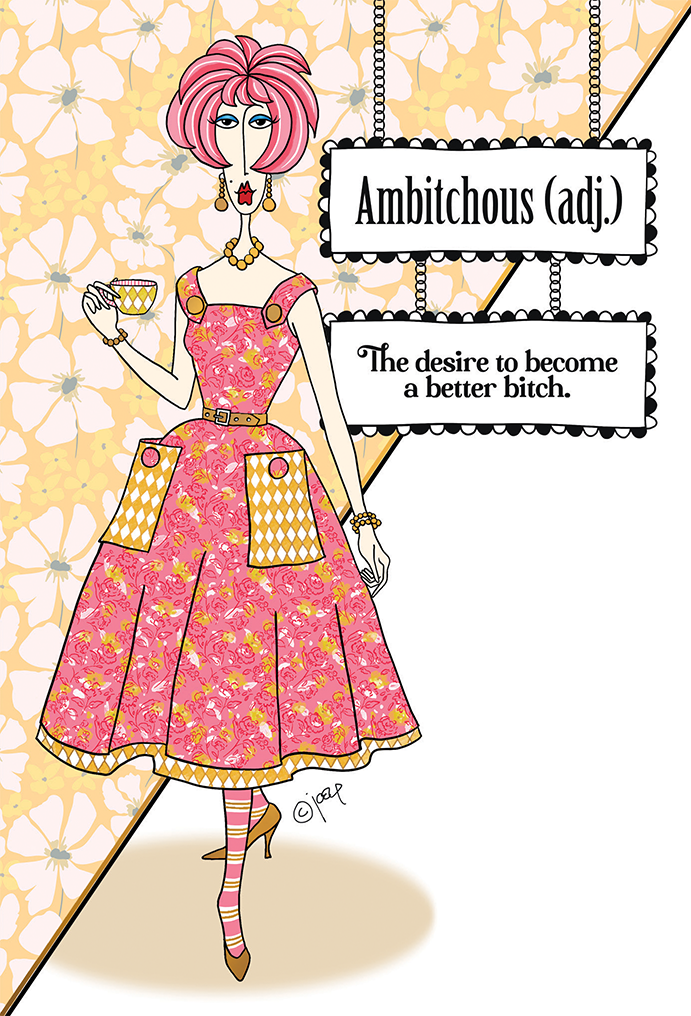 Ambitchous Birthday Card Dolly Mamas